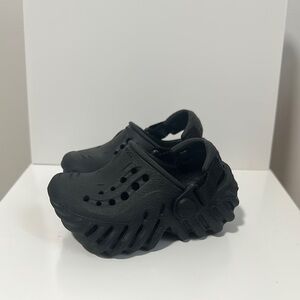 Kids Black Clogs